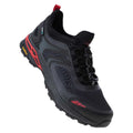 Black-Castle Rock-Flame Secret - Close up - Elbrus Mens Milkar Waterproof Hiking Shoes