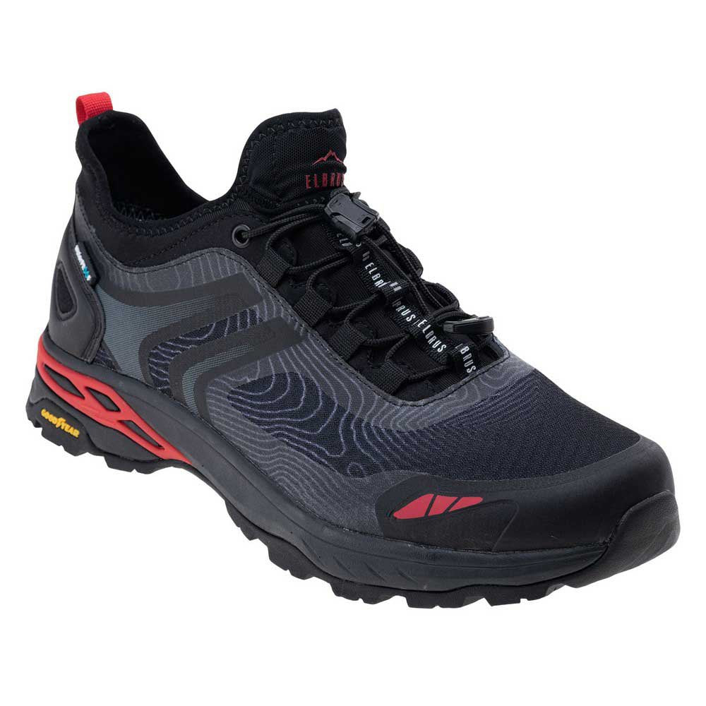 Black-Castle Rock-Flame Secret - Front - Elbrus Mens Milkar Waterproof Hiking Shoes