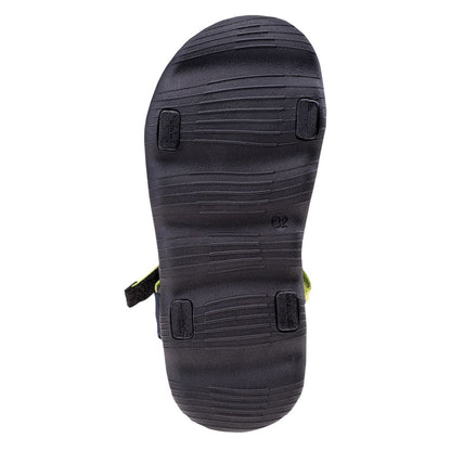 Dark Sapphire-Reflecting Pond-Lime Green - Pack Shot - Bejo Childrens-Kids Mileri Sandals