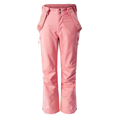 Flamingo Pink-Dusty Rose - Front - Elbrus Womens-Ladies Leanna Ski Trousers