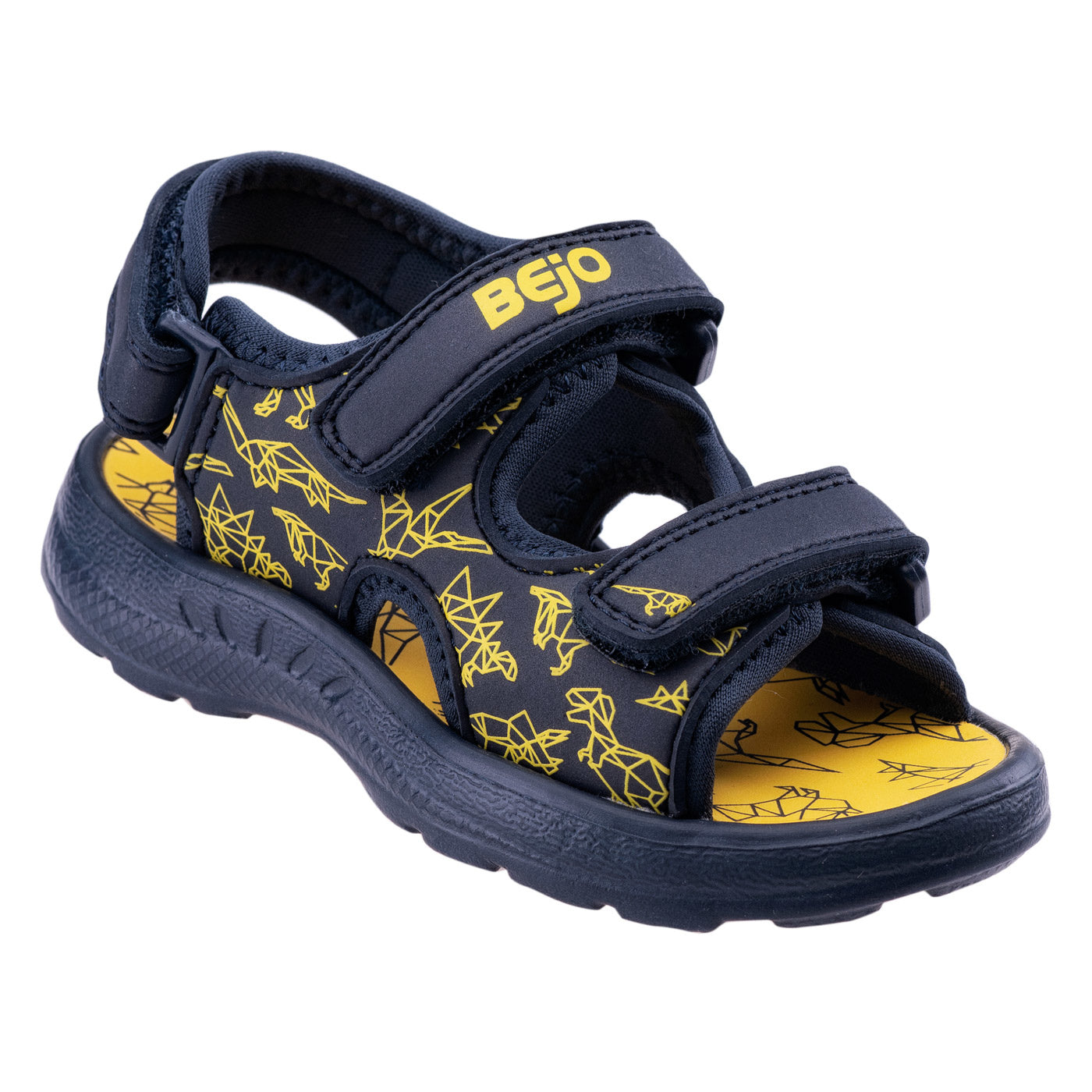 Navy-Yellow - Front - Bejo Childrens-Kids Timini Sandals