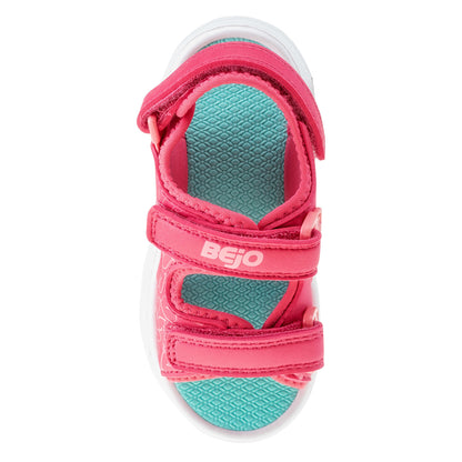 Paradise Pink-Beach Glass - Lifestyle - Bejo Girls Timini Hearts Sandals