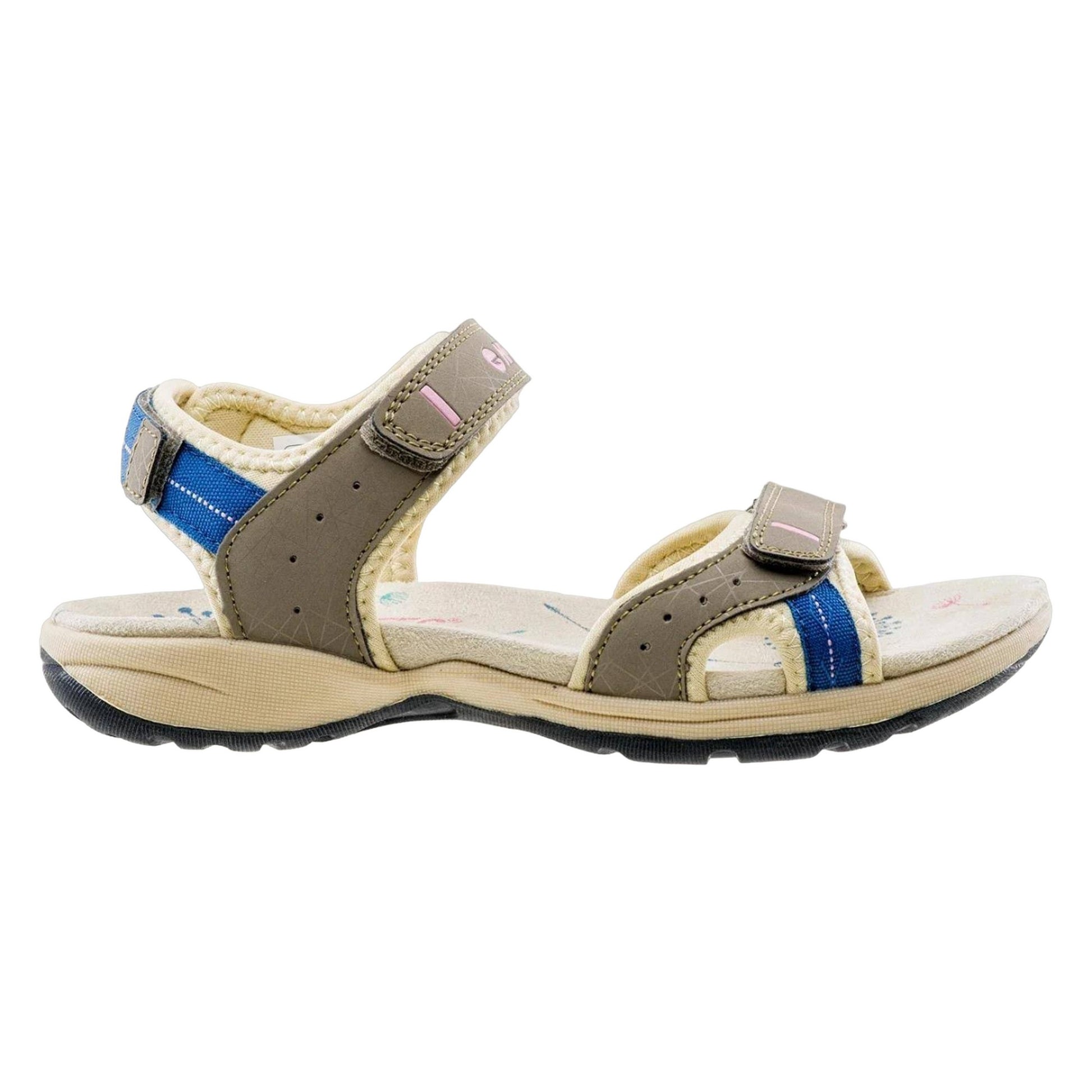 Sand-Smoke Blue-Pink - Back - Hi-Tec Womens-Ladies Wayena Sandals