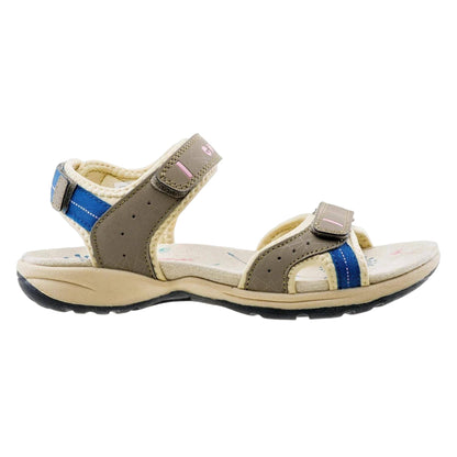 Sand-Smoke Blue-Pink - Back - Hi-Tec Womens-Ladies Wayena Sandals