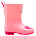 Candy Pink-Bright Rose - Side - Bejo Childrens-Kids Cosy II Wellington Boots