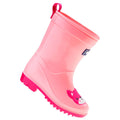 Candy Pink-Bright Rose - Close up - Bejo Childrens-Kids Cosy II Wellington Boots