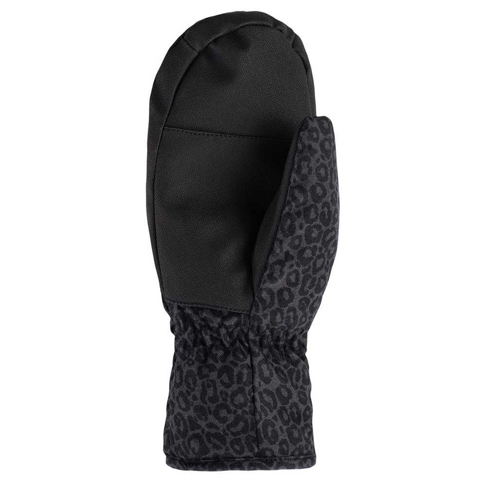 Anthracite - Back - Iguana Womens-Ladies Anne Leopard Print Ski Gloves