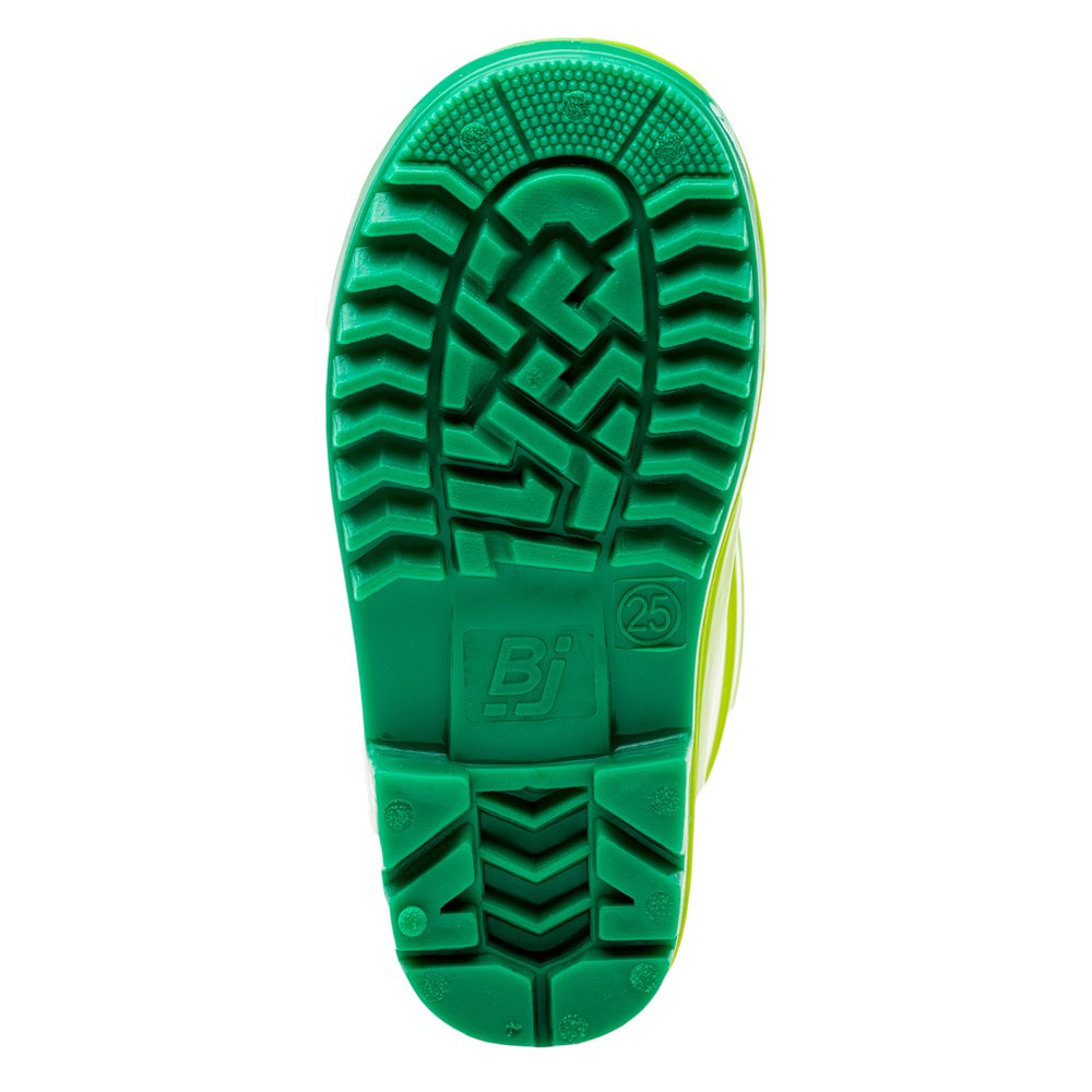 Jasmine Green-Bright Green - Side - Bejo Childrens-Kids Cosy II Wellington Boots