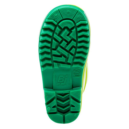 Jasmine Green-Bright Green - Side - Bejo Childrens-Kids Cosy II Wellington Boots