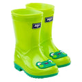 Jasmine Green-Bright Green - Close up - Bejo Childrens-Kids Cosy II Wellington Boots