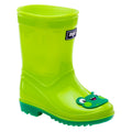 Jasmine Green-Bright Green - Front - Bejo Childrens-Kids Cosy II Wellington Boots