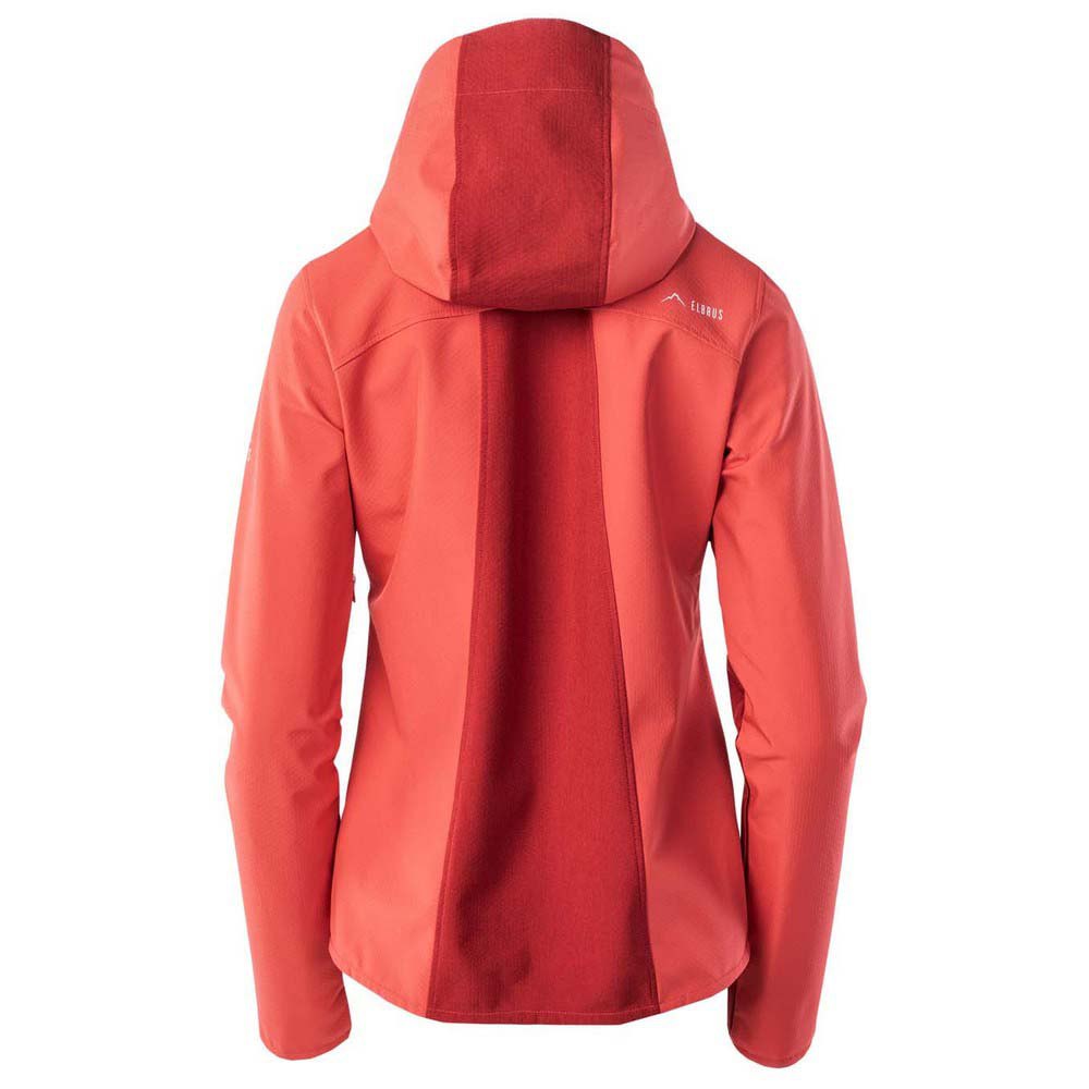 Ski Patrol-Hibiscus-Blue Bird - Back - Elbrus Womens-Ladies Envisat Soft Shell Jacket