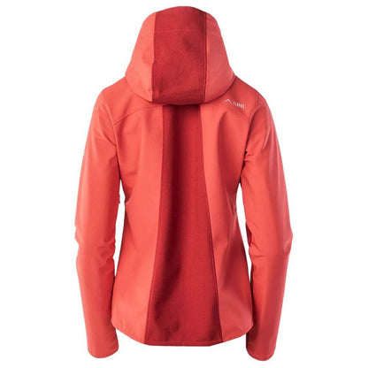 Ski Patrol-Hibiscus-Blue Bird - Back - Elbrus Womens-Ladies Envisat Soft Shell Jacket