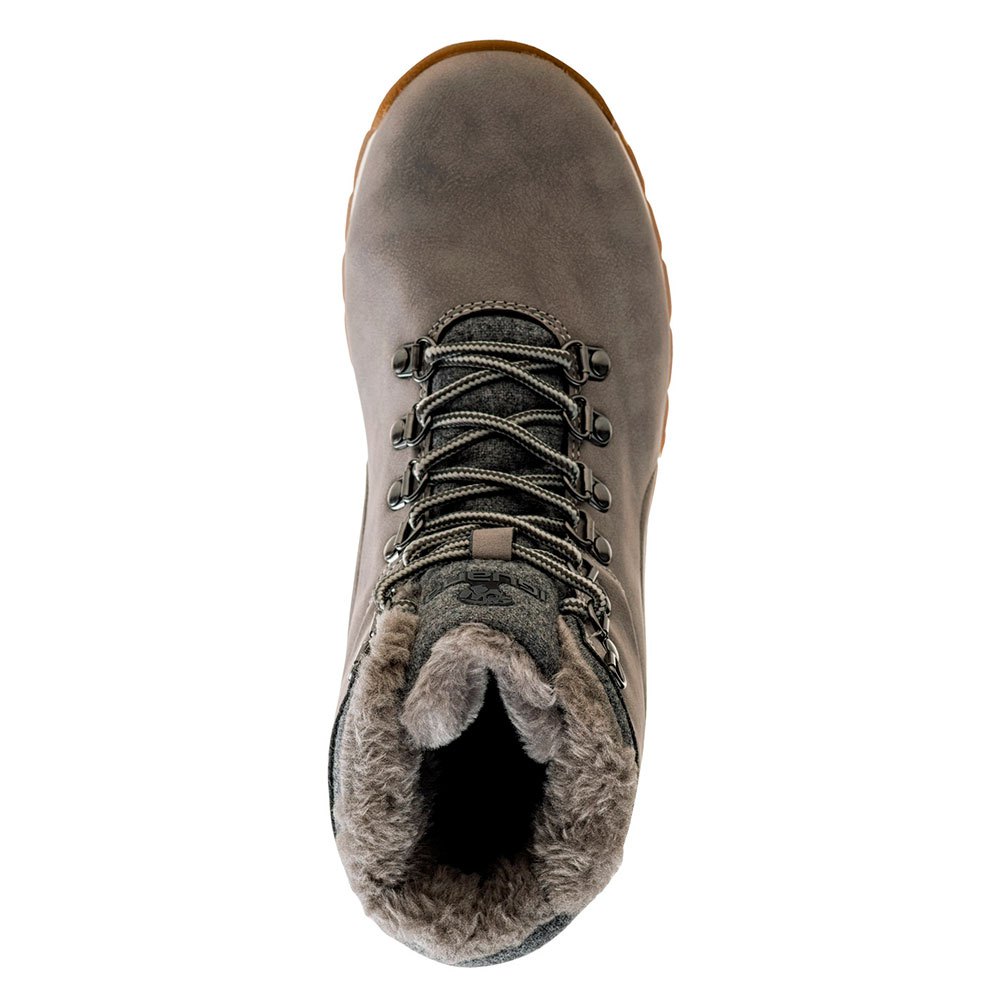 Grey-Beige - Back - Iguana Womens-Ladies Nobini Mid Cut Winter Boots