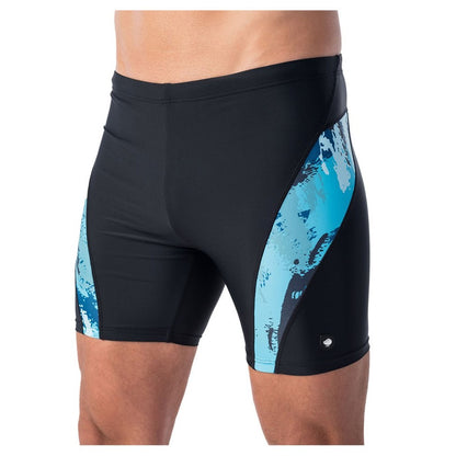Black - Front - Aquawave Mens Fiero Sea Print Swim Shorts