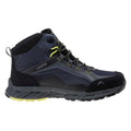 Dark Grey-Black-Lime - Side - Elbrus Mens Embawa Waterproof Mid Cut Hiking Shoes