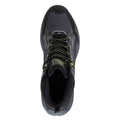 Dark Grey-Black-Lime - Lifestyle - Elbrus Mens Embawa Waterproof Mid Cut Hiking Shoes