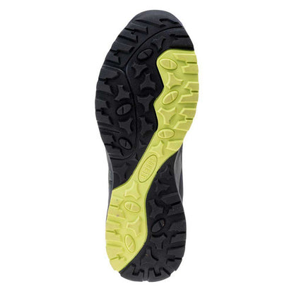 Dark Grey-Black-Lime - Pack Shot - Elbrus Mens Embawa Waterproof Mid Cut Hiking Shoes