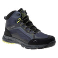 Dark Grey-Black-Lime - Front - Elbrus Mens Embawa Waterproof Mid Cut Hiking Shoes