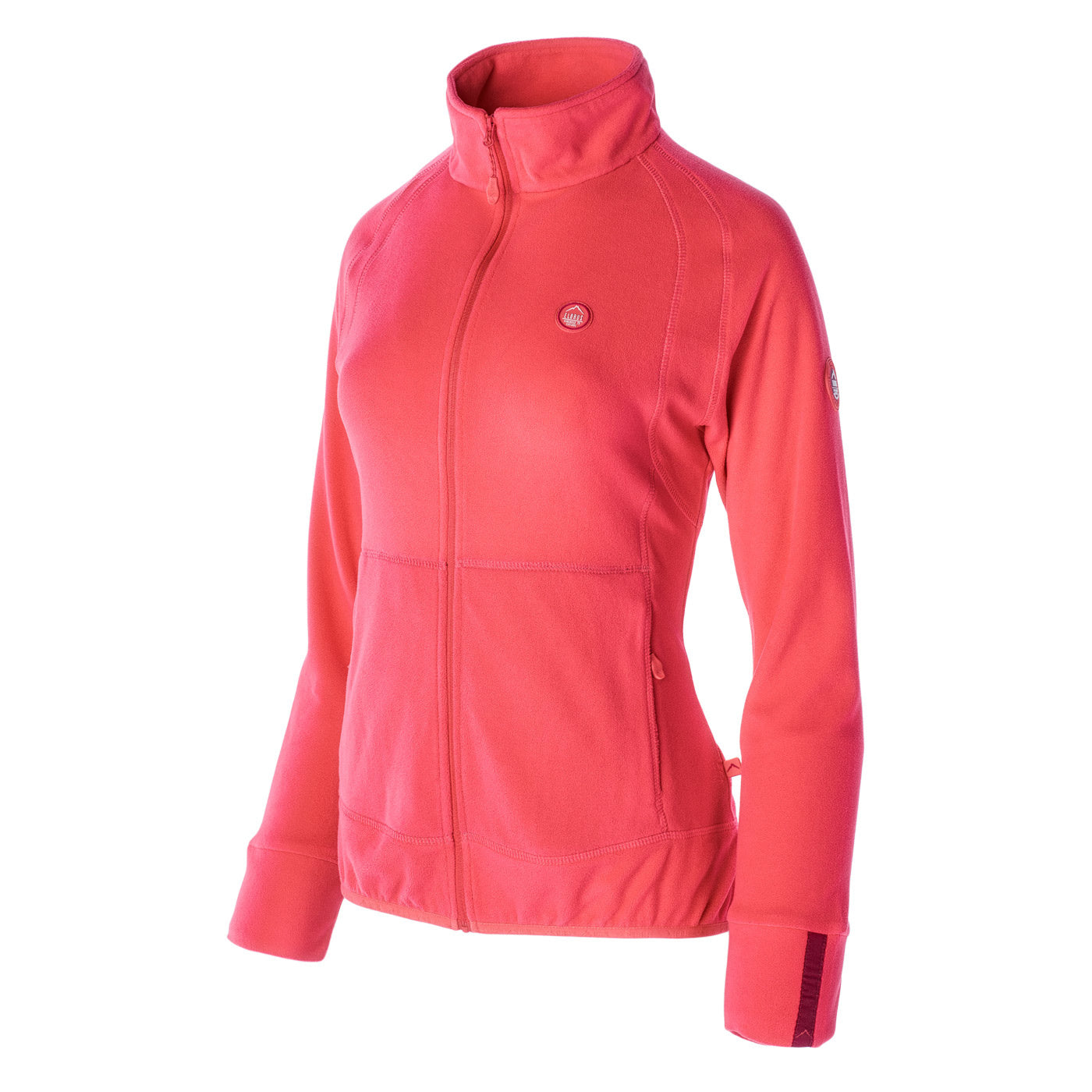 Paradise Pink-Cerise - Side - Elbrus Womens-Ladies Rivoli II Label Fleece Jacket