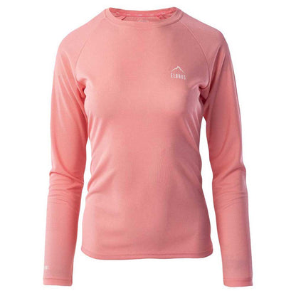 Flamingo Pink - Front - Elbrus Womens-Ladies Almar Logo Long-Sleeved T-Shirt
