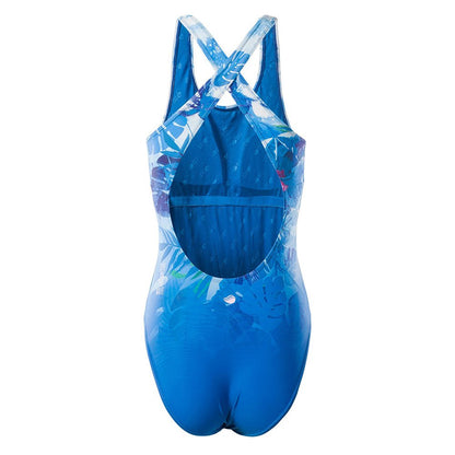 Sky Diver-Hibiscus - Back - Aquawave Womens-Ladies Salava Floral One Piece Swimsuit