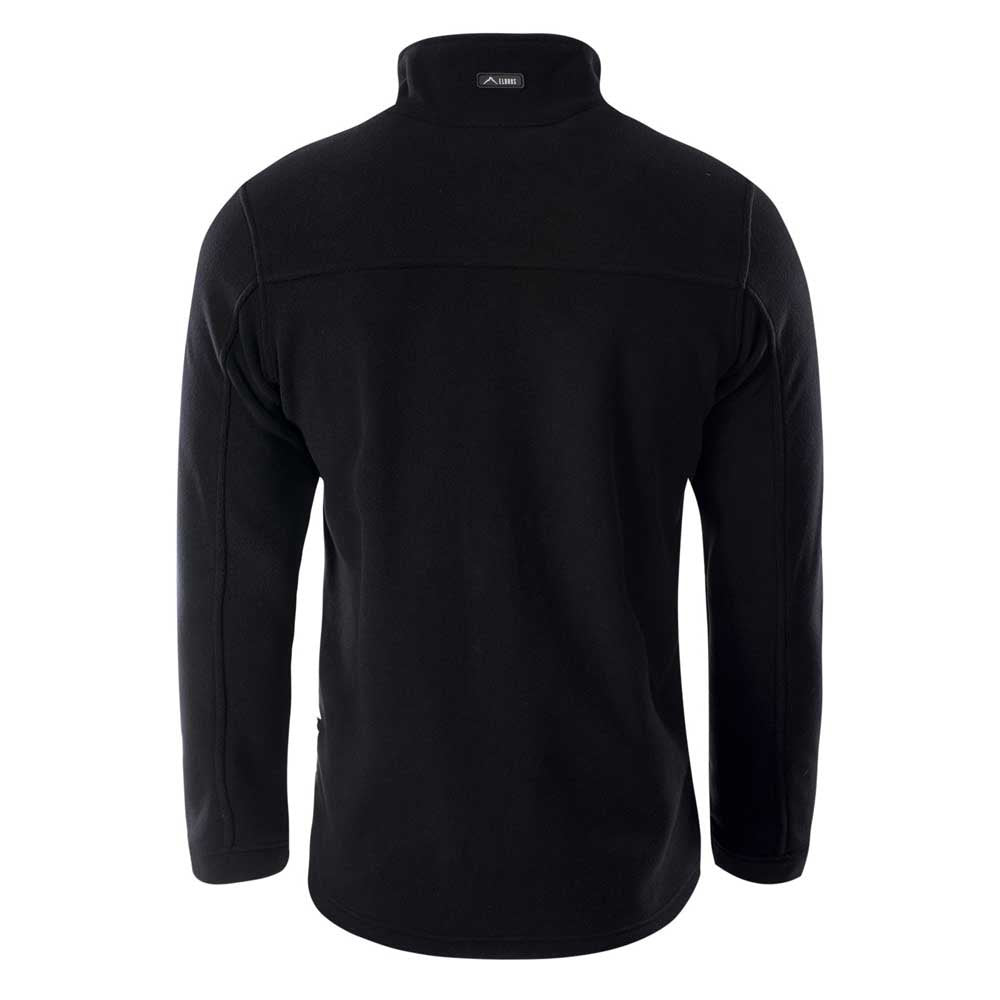 Black - Back - Elbrus Mens Maze Fleece Jacket
