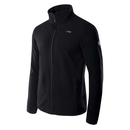 Black - Side - Elbrus Mens Maze Fleece Jacket