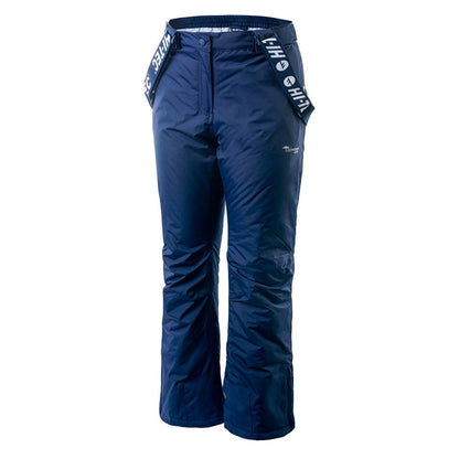 Insignia Blue-Microchip - Side - Hi-Tec Womens-Ladies Darin Ski Trousers