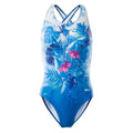 Sky Diver-Hibiscus - Front - Aquawave Womens-Ladies Salava Floral One Piece Swimsuit