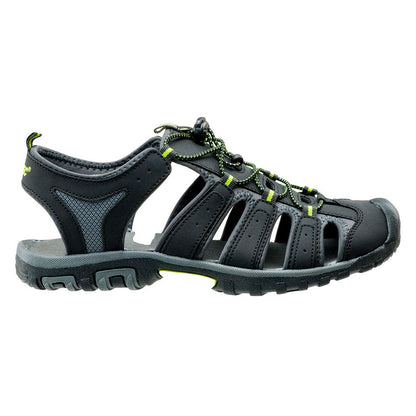 Black-Lime - Side - Hi-Tec Mens Eritio Sandals
