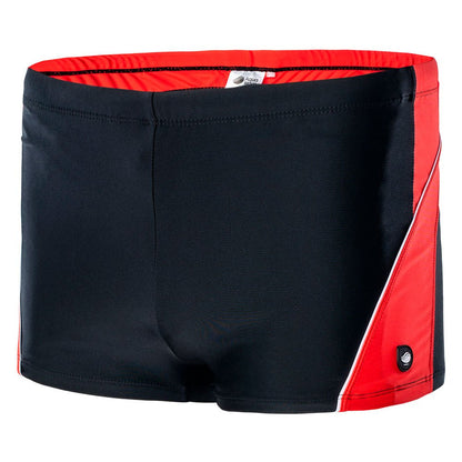 Black-Fiery Red - Side - Aquawave Mens Helder Swim Shorts