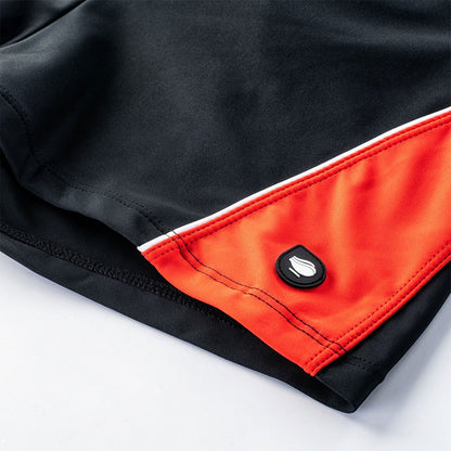 Black-Fiery Red - Lifestyle - Aquawave Mens Helder Swim Shorts