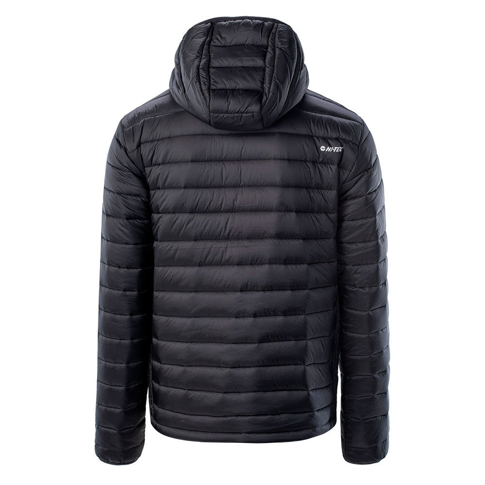 Black - Back - Hi-Tec Mens Cash Quilted Padded Jacket