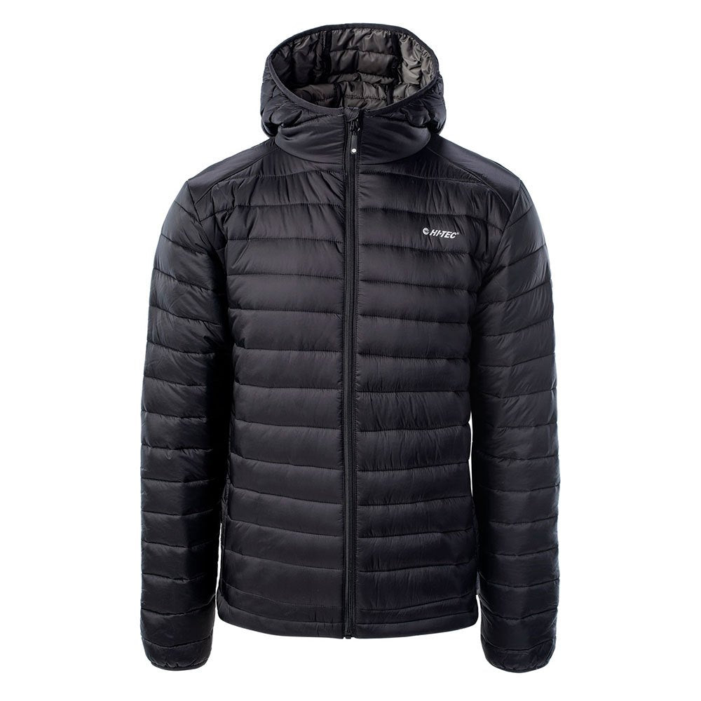 Black - Front - Hi-Tec Mens Cash Quilted Padded Jacket