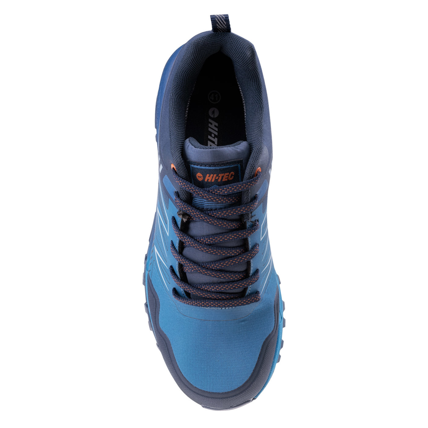 Navy-Blue-Dark Orange - Lifestyle - Hi-Tec Mens Favet Waterproof Trainers