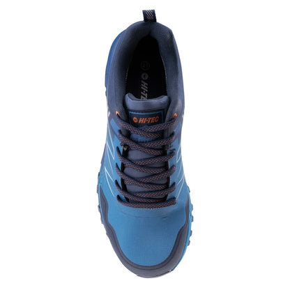Navy-Blue-Dark Orange - Lifestyle - Hi-Tec Mens Favet Waterproof Trainers