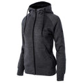 Dark Grey Melange-Black - Side - Elbrus Womens-Ladies Chiano Full Zip Hoodie