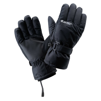 Black - Front - Hi-Tec Unisex Adult Jorg Ski Gloves