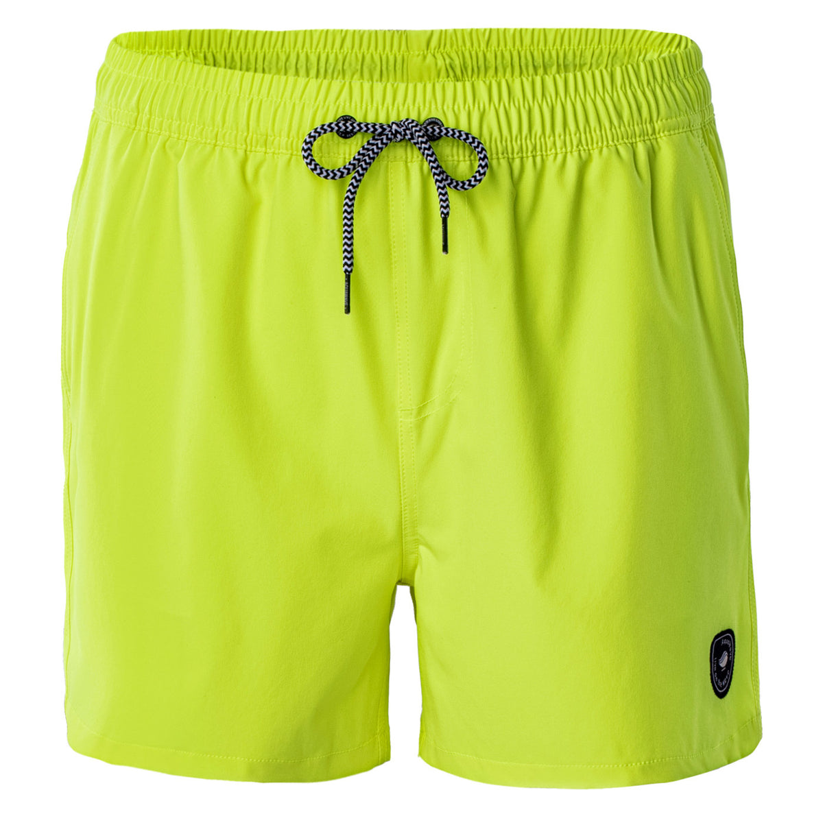 Neon Yellow - Front - Aquawave Mens Degras Swim Shorts