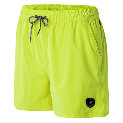 Neon Yellow - Side - Aquawave Mens Degras Swim Shorts