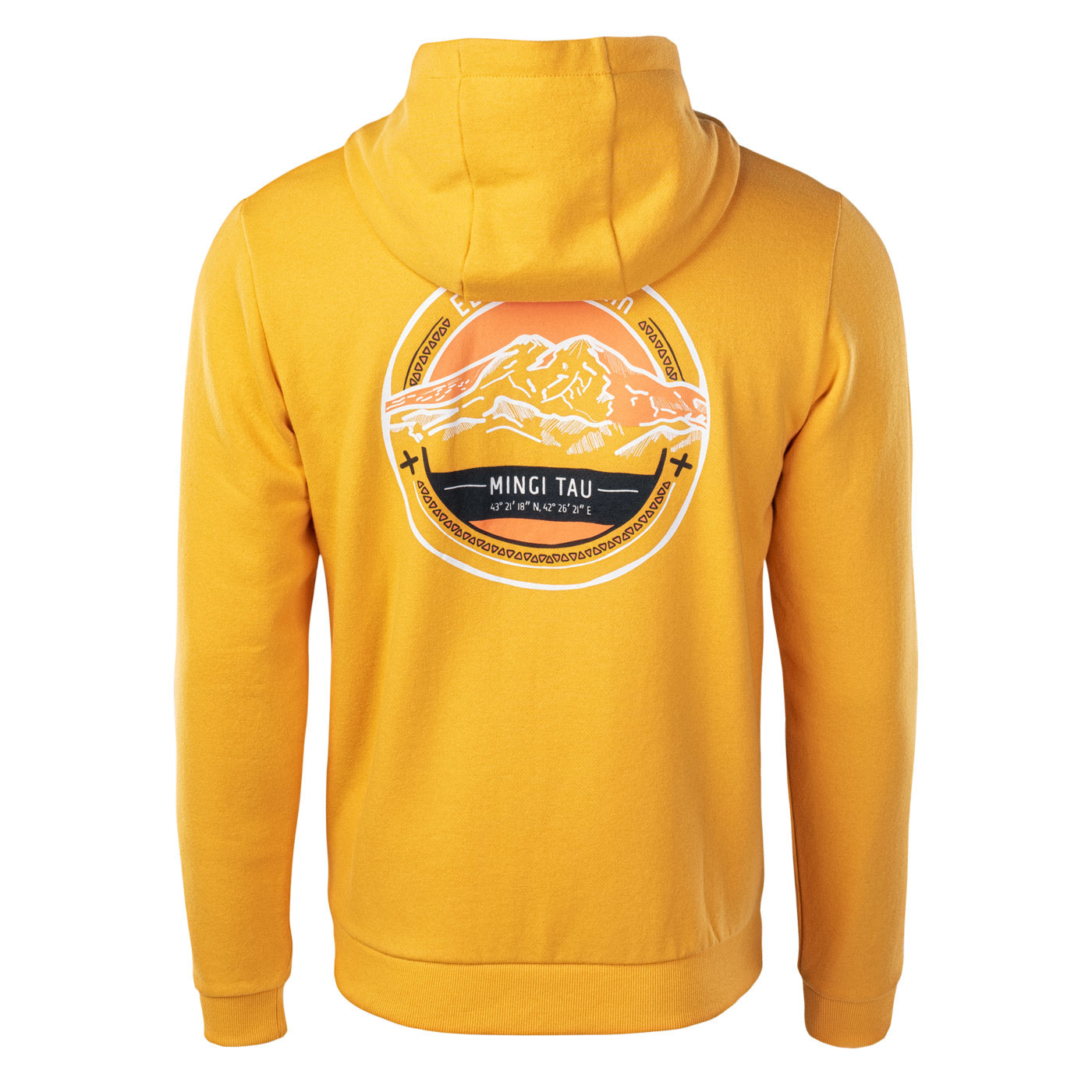 Saffron - Back - Elbrus Mens Reinar Full Zip Hoodie