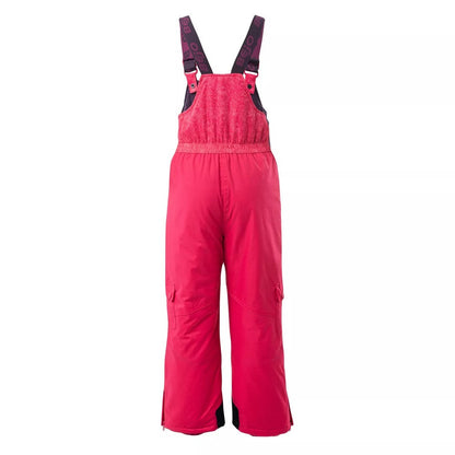 Raspberry-Pink Hoarfrost - Back - Bejo Girls Halvar Ski Trousers