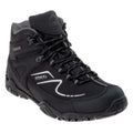 Black-Dark Grey - Front - Elbrus Mens Maash Waterproof Mid Cut Hiking Shoes