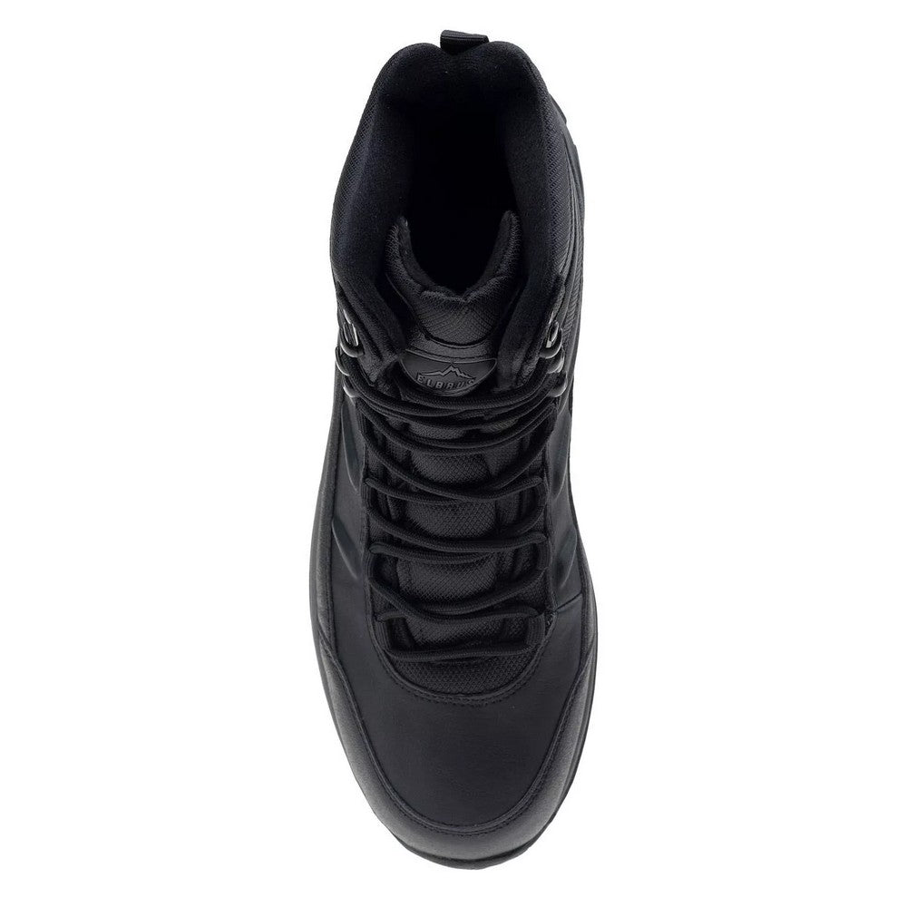 Black-Dark Grey - Pack Shot - Elbrus Mens Spike Waterproof Mid Cut Snow Boots