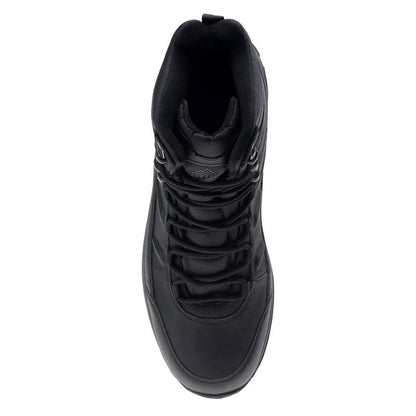 Black-Dark Grey - Pack Shot - Elbrus Mens Spike Waterproof Mid Cut Snow Boots