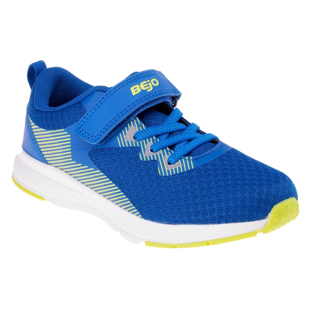 Royal Blue-Lime - Front - Bejo Childrens-Kids Bremeris Trainers