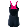 Black-Raspberry-Sorbet Pink - Back - Aquawave Womens-Ladies Qarakuma One Piece Swimsuit