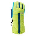 Lime Green-Blue Danube-Estate Blue - Front - Bejo Boys Osian II Ski Gloves