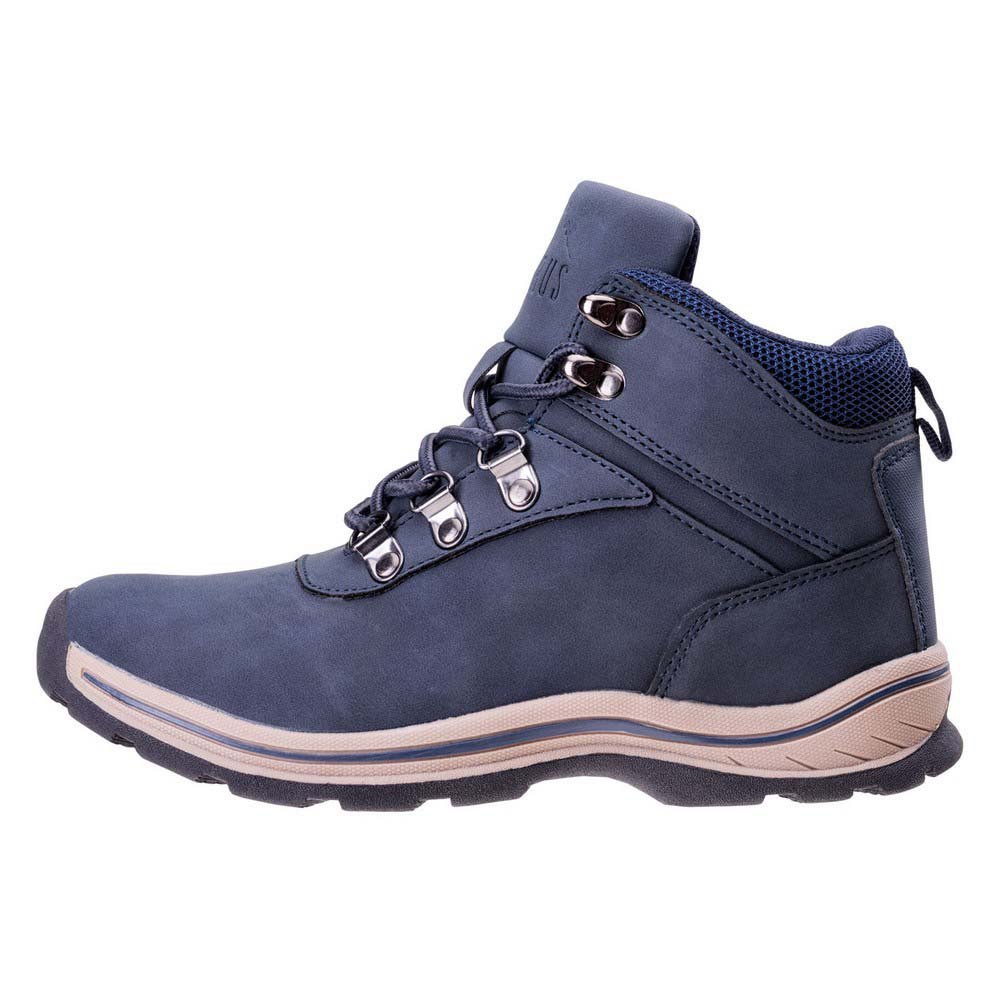 Navy - Pack Shot - Elbrus Childrens-Kids Wadi Mid Cut Walking Boots
